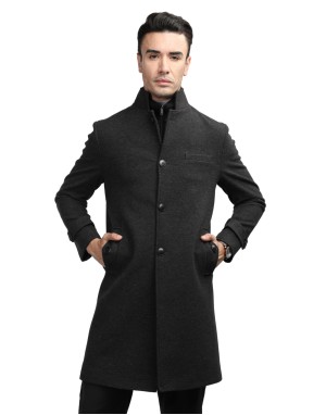 Men long length Coat Anthra Color