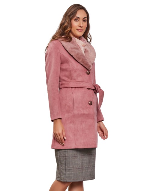 Women  Coat Pink Color