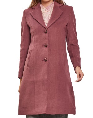 Women  Coat Mauve Color